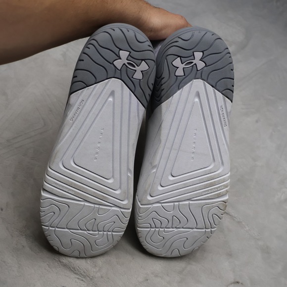 Under Armour Mens 9D Deck Boots Gray Camo Charged Shoreman‎ Waterproof Fishing main image 2